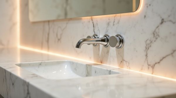 La robinetterie encastrable pour une salle de bain esthétique et pratique